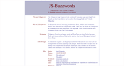 Desktop Screenshot of jsbuzzwords.axelschneider.info
